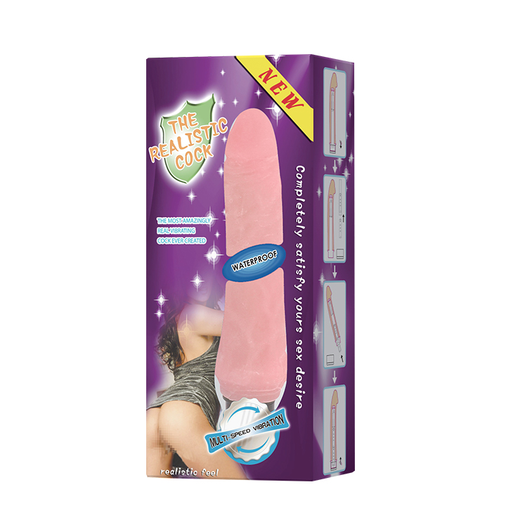 Вібратор реалістичний Baile The Realistic Cock, бежевий, 21.5 х 4 см