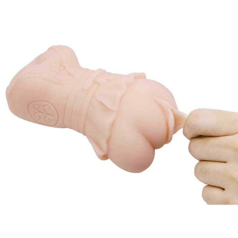Мастурбатор вагіна реалістична з вібрацією Crazy Bull Vagina Masturbator Flesh Vibrating тілесний