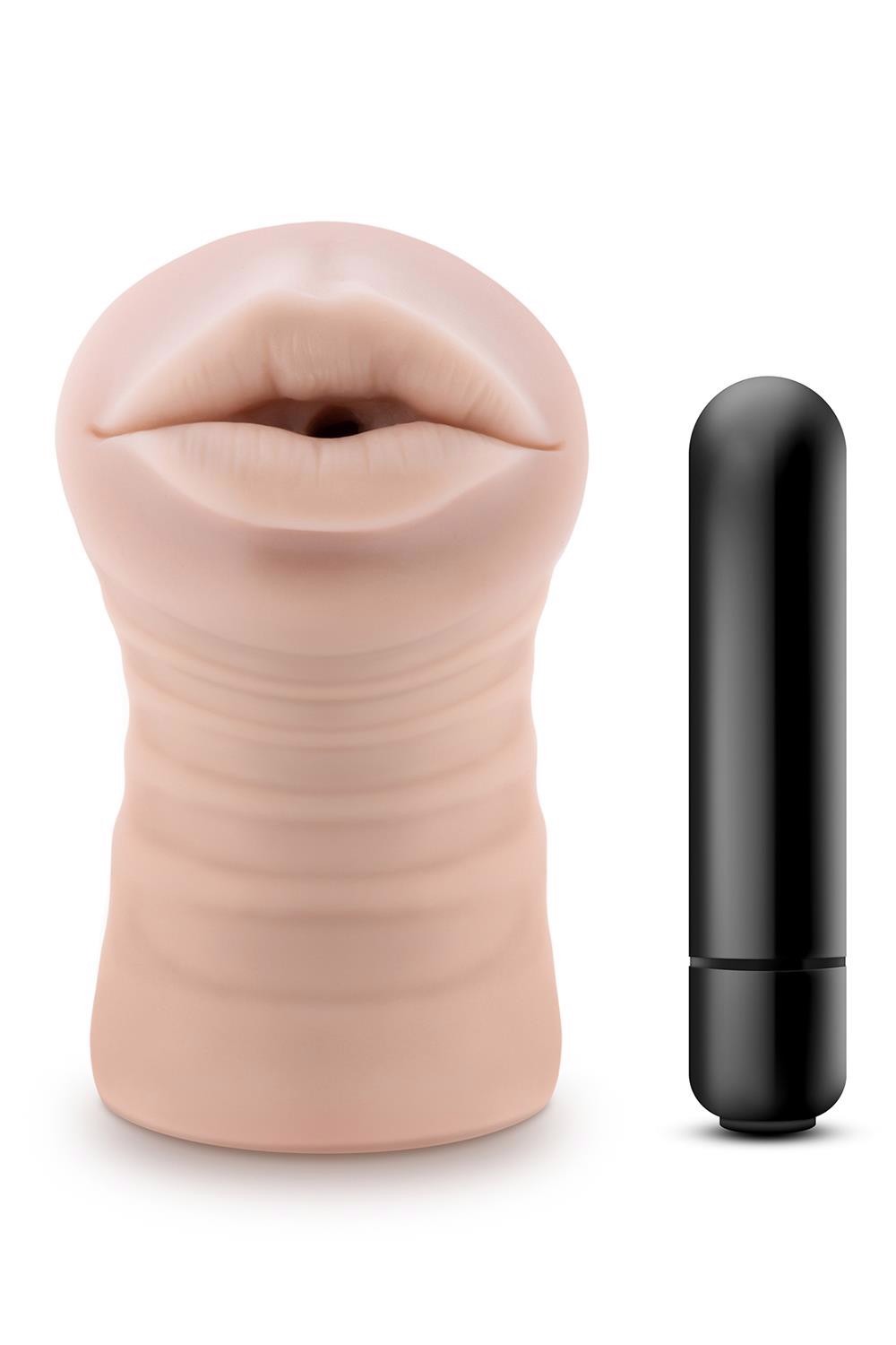 Мастурбатор Рот реалістичний Blush ENLUST NICOLE з віброкулею в комплекті
