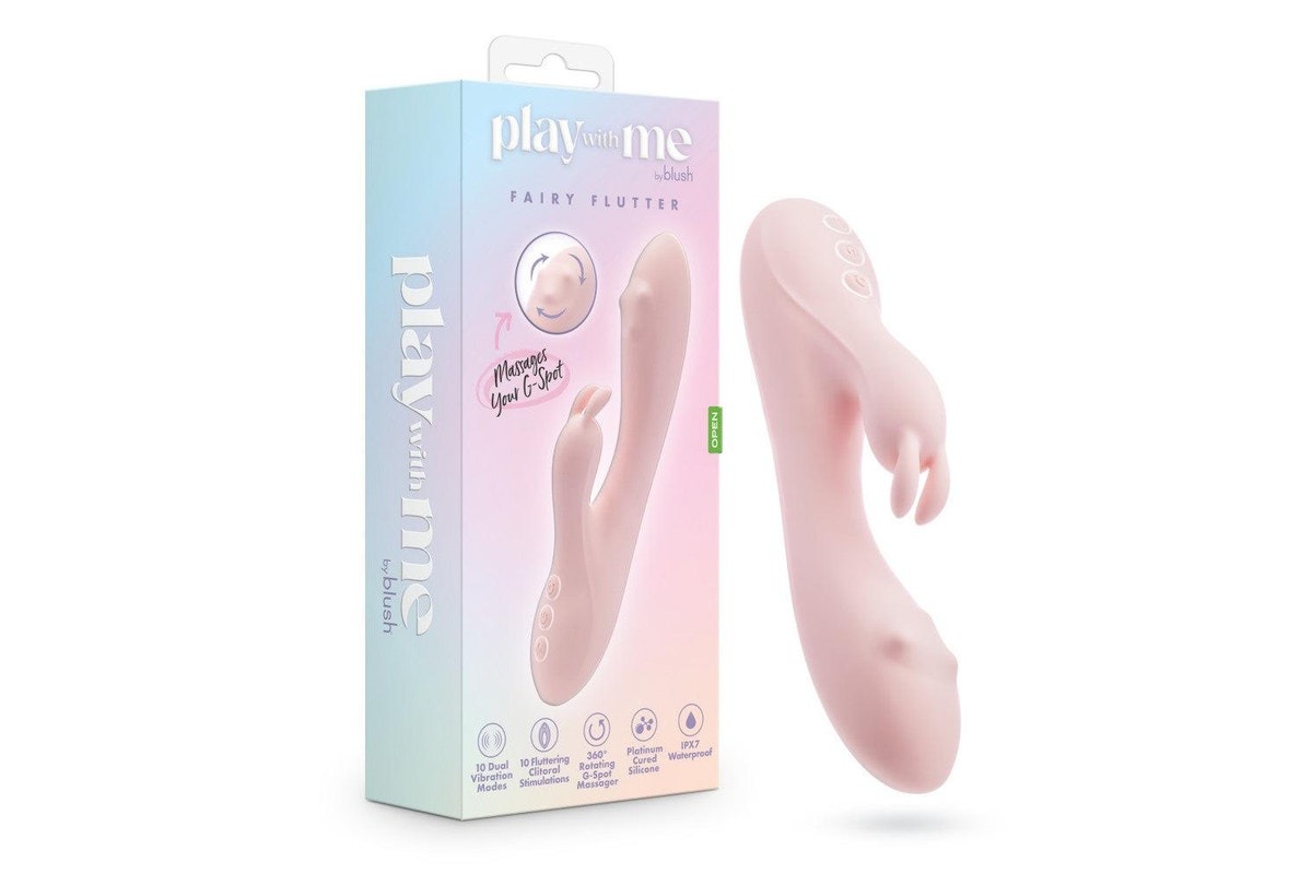 Вибратор-кролик Blush Play with Me для точки G и клитора, розовый