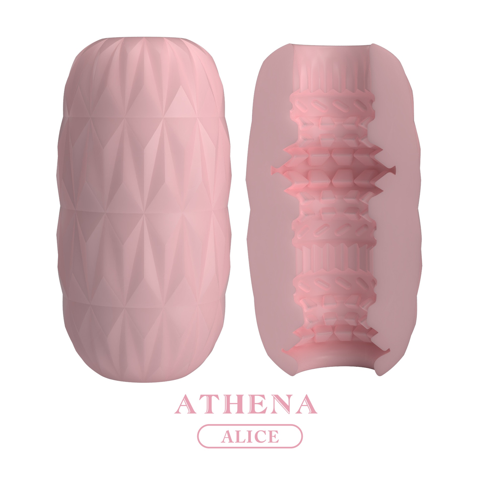 Мастурбатор яйце PRETTY LOVE Athena Alice рожевий, 11.3 x 5.9 см