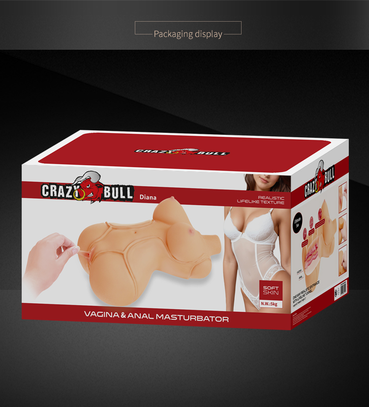 Мастурбатор-торс CRAZY BULL Diana, реалістичний, 37 см х 22 см