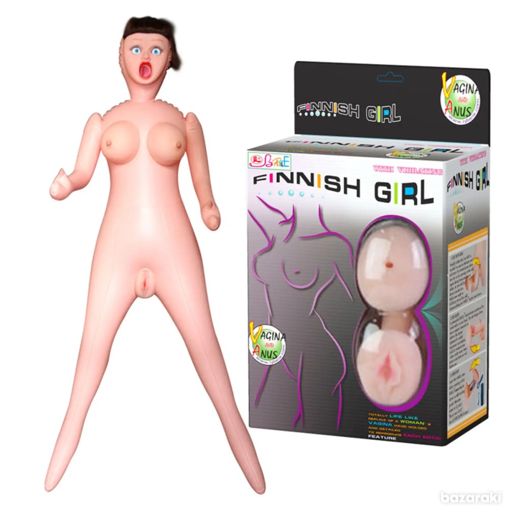 Секс-лялька з вібрацією BAILE Finish Girl Talla та двостороннім мастурбатором, 160 см