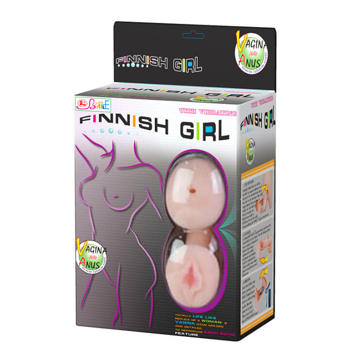 Секс-лялька з вібрацією BAILE Finish Girl Talla та двостороннім мастурбатором, 160 см