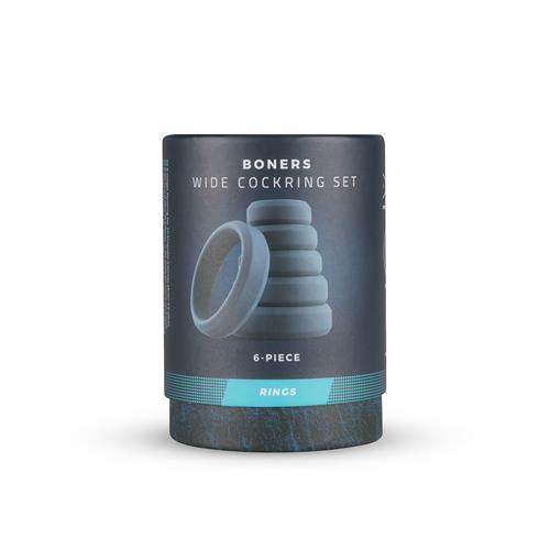 Набор из 6 силиконовых колец Boners для пениса, 6 шт