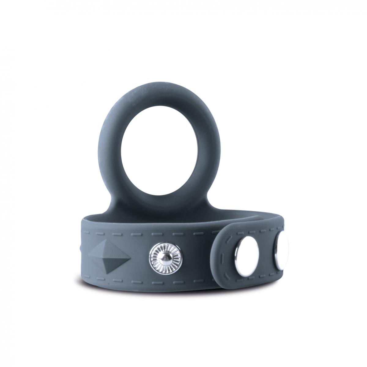 Кільце ерекційне Boners Cock & Ball Strap з ремінцем для мошонки, S/M