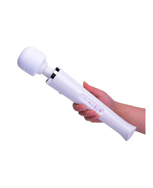 Вібромасажер зі знімною головкою Magic Massager Wand, білий