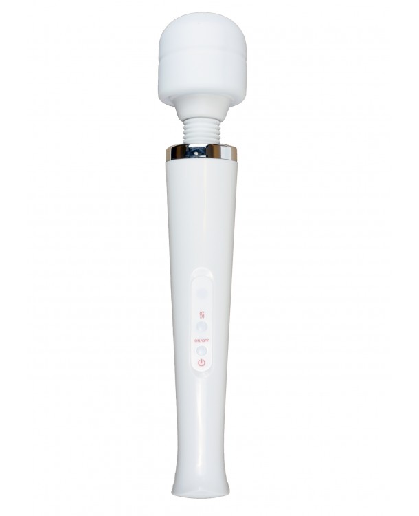 Вібромасажер зі знімною головкою Magic Massager Wand, білий