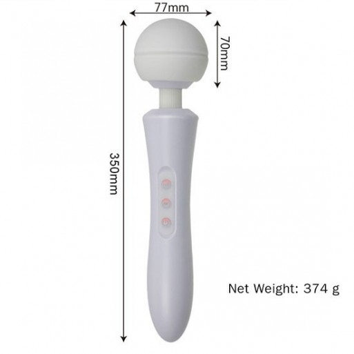 Вибратор-Микрофон с пульсацией черный Massager Ultra Powerful -Big USB