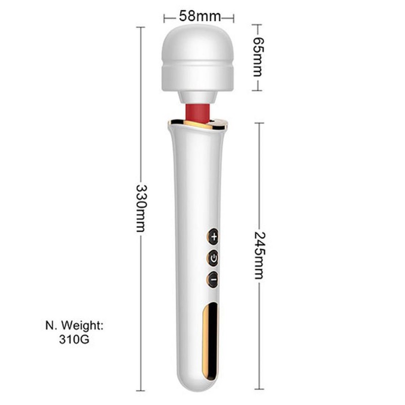 Вибратор-Микрофон черный Massager Super Powerful USB 10 Function