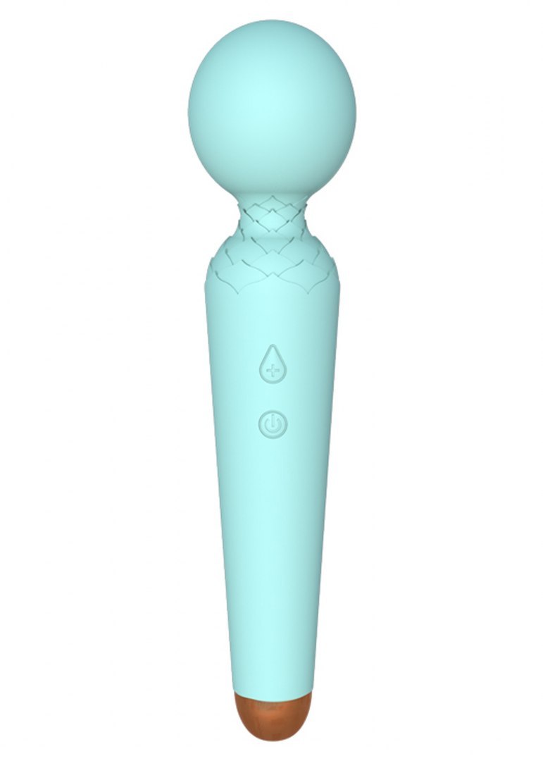 Вибро-Микрофон голубой Rechargeable Power Wand USB 10 Functions