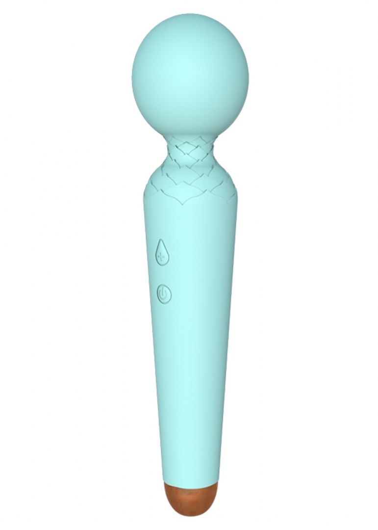 Вибро-Микрофон голубой Rechargeable Power Wand USB 10 Functions