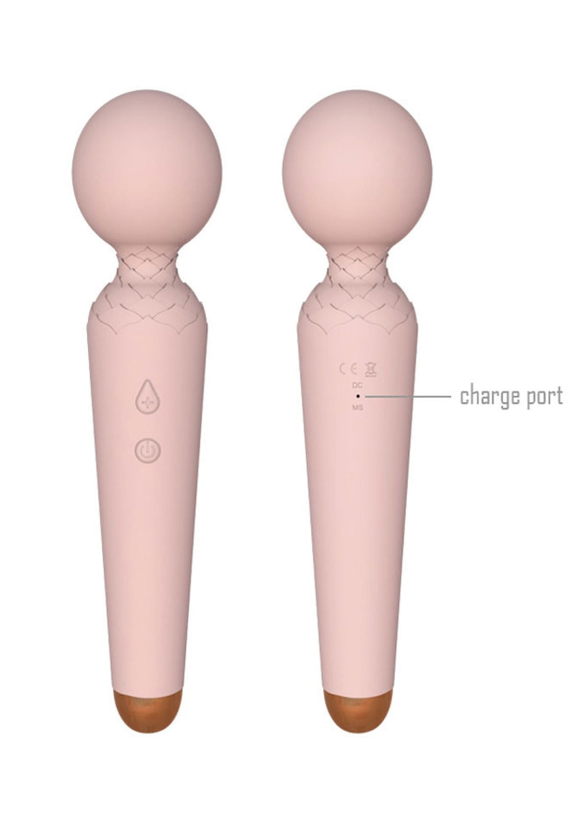 Вибромассажер микрофон Power Wand, фиолетовый