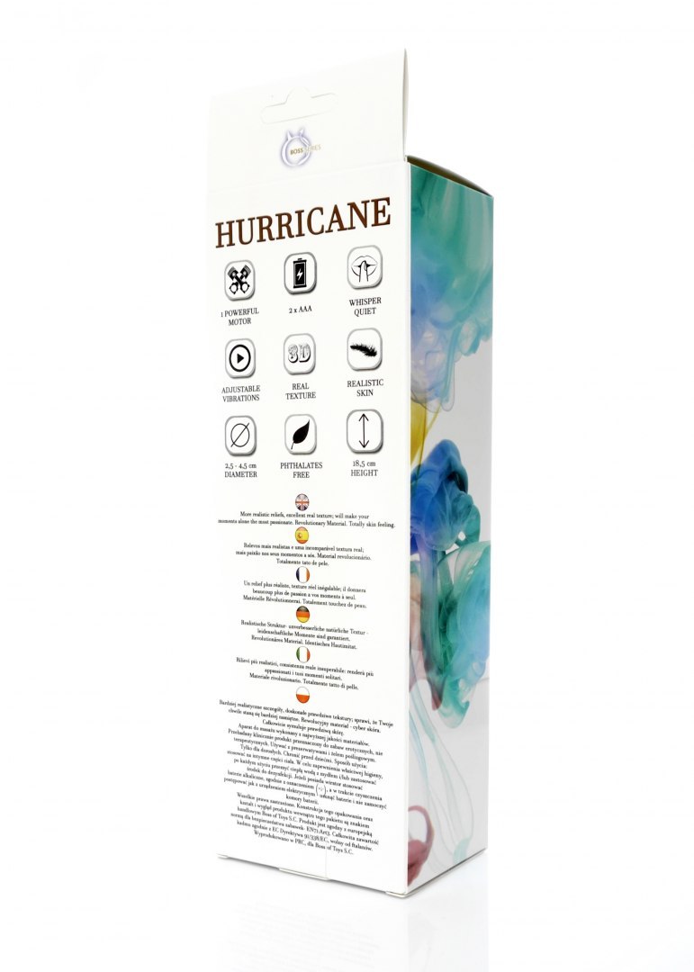 Вібратор реалістичний HURRICANE, кібершкіра