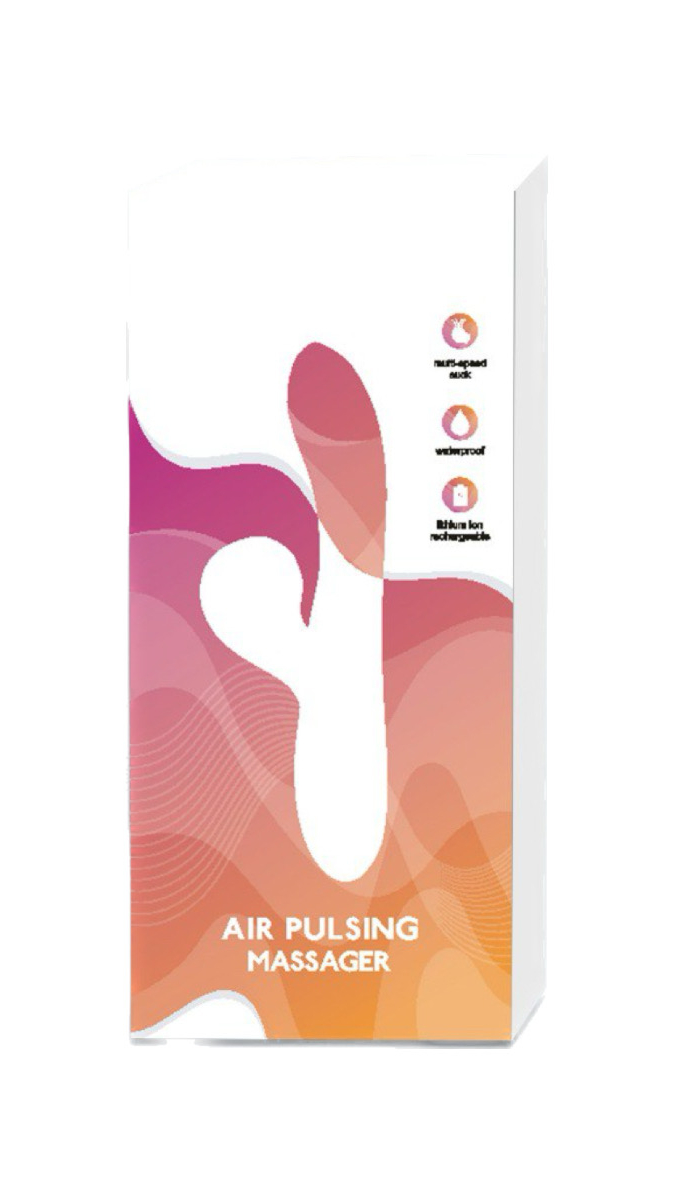 Вібратор-кролик із хвильовою стимуляцією клітора Air Pulsing Messenger, рожевий