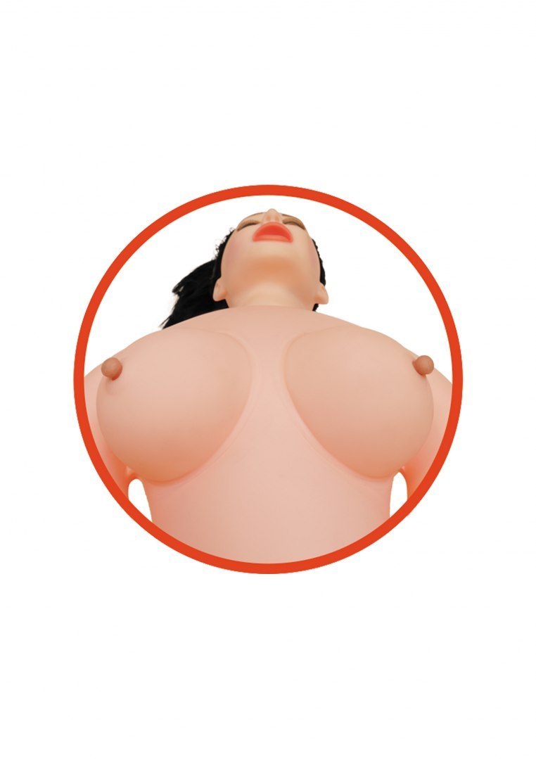 Кукла надувная Boss Series Angelina 3D с вставкой из киберкожи и вибро
