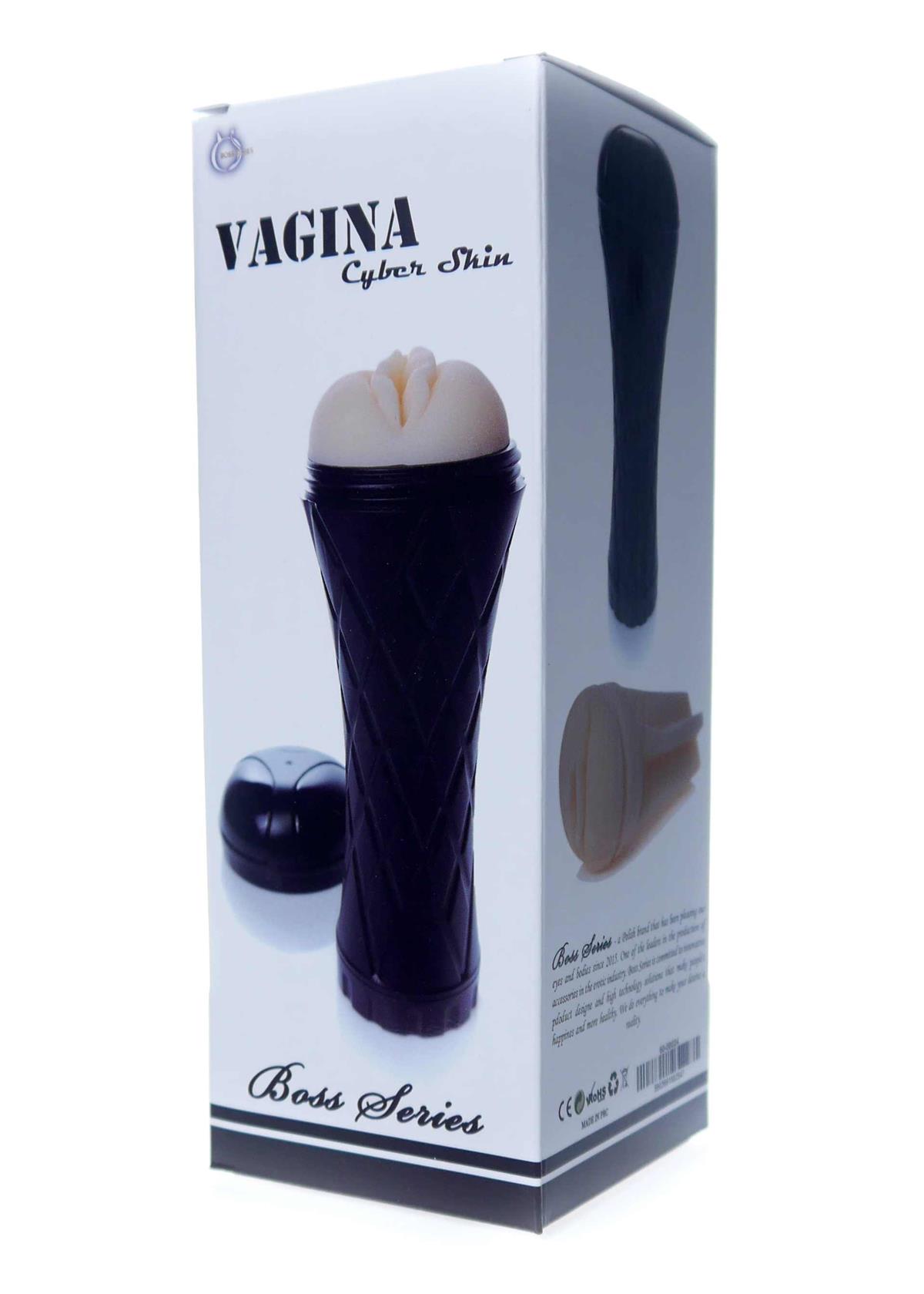 Мастурбатор в колбе с киберкожи-Vagina cyber skin- Latarka