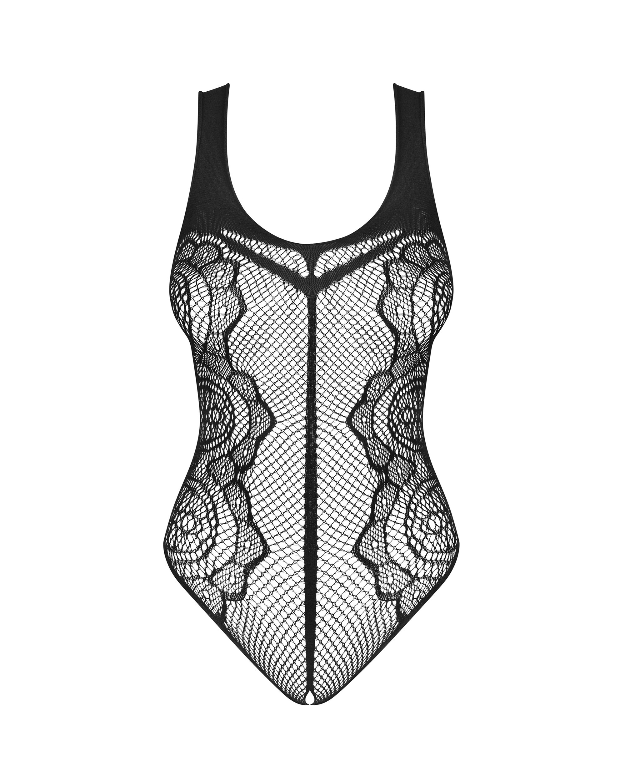 Боди с открытым доступом Obsessive Teddy B335, кружевное, черное, S/M/L