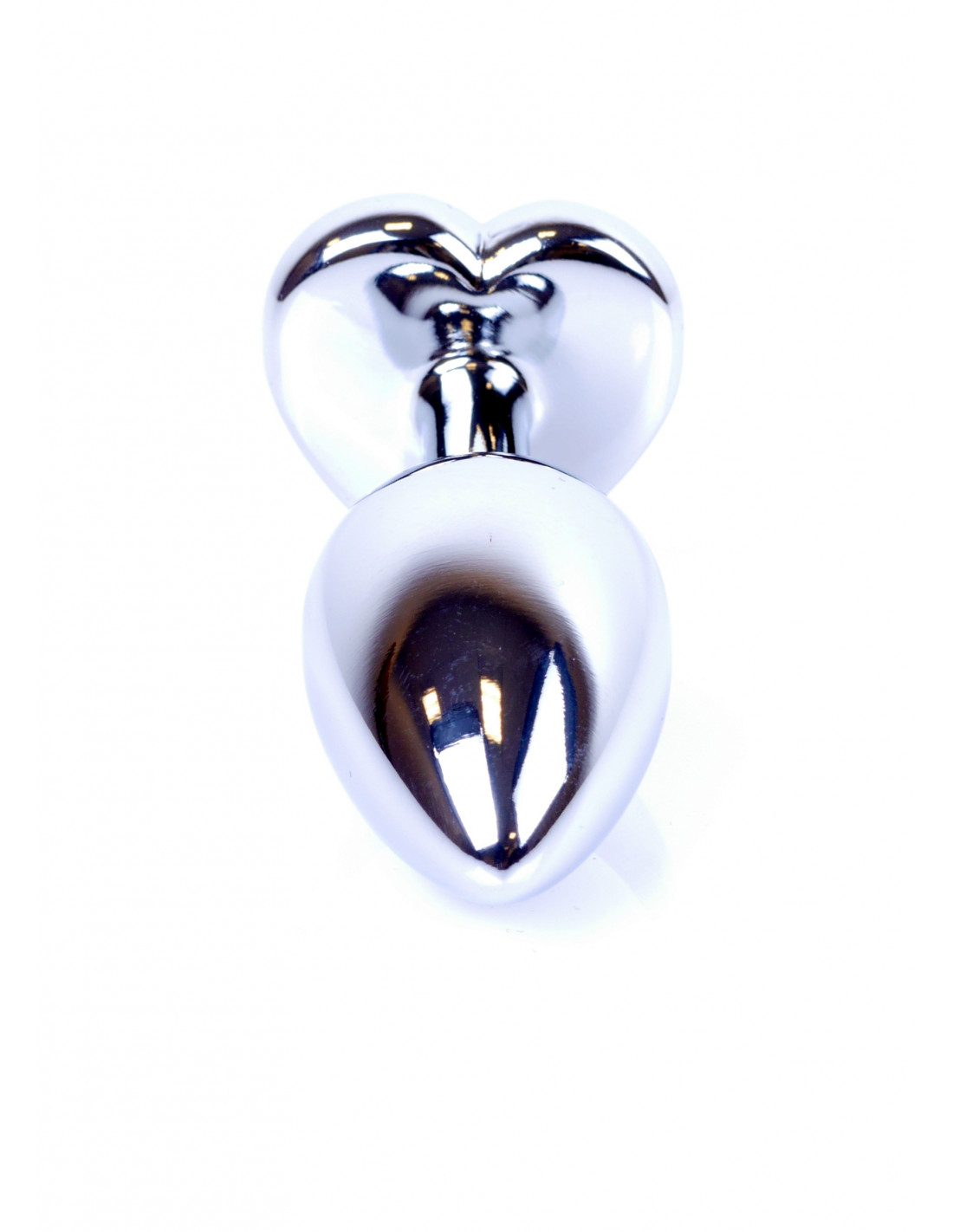 Анальна пробка Plug-Jewellery Silver Heart PLUG-Light Blue