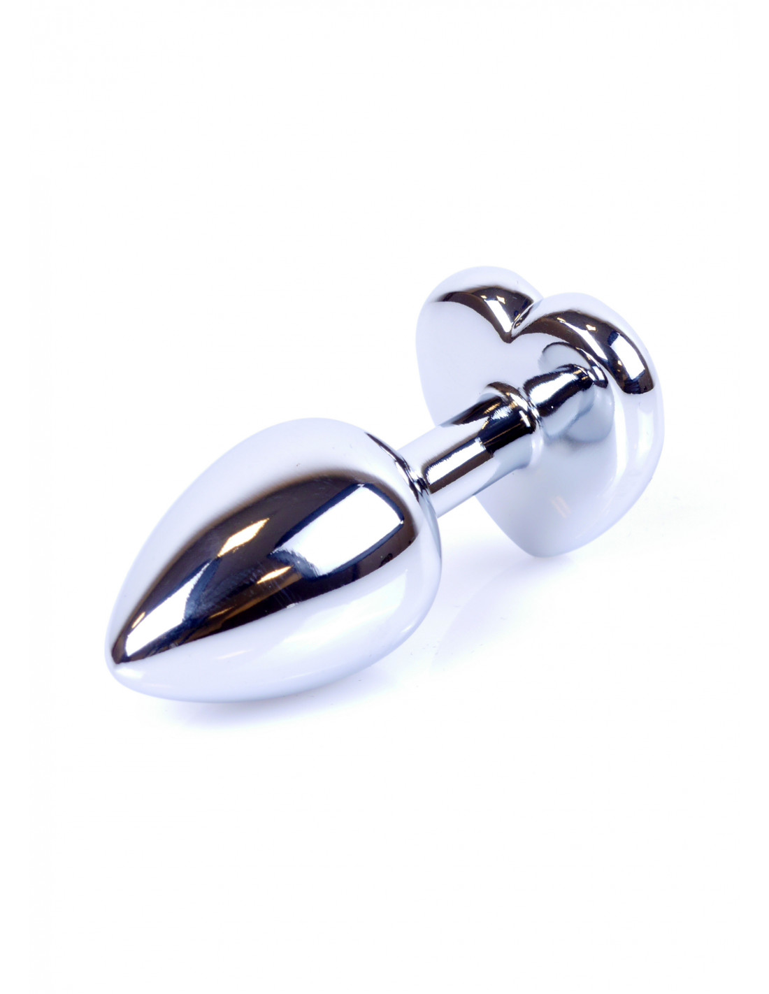 Анальна пробка Plug-Jewellery Silver Heart PLUG-Light Blue