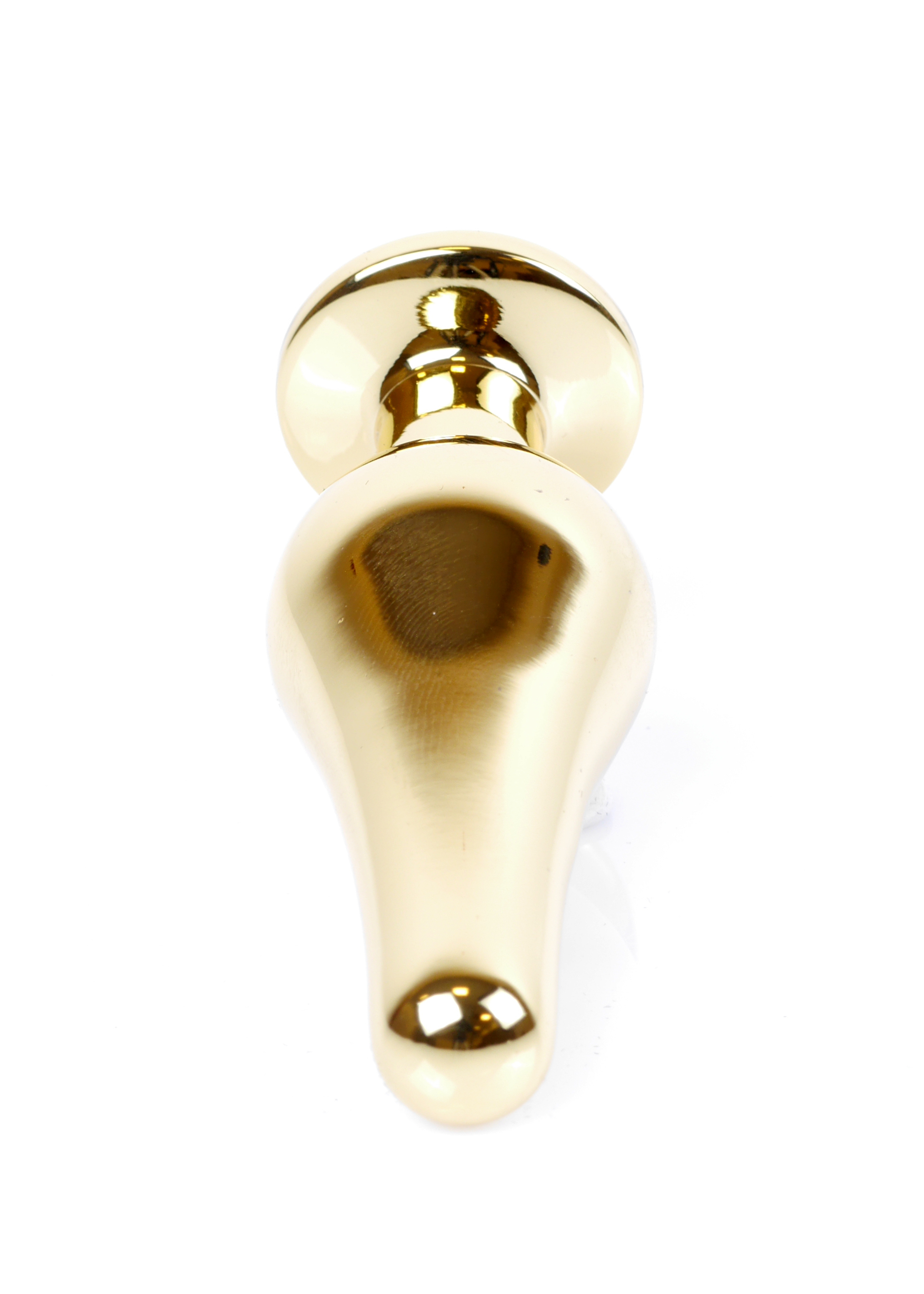 Анальна пробка з рожевим каменем Plug-Jewellery Gold BUTT PLUG-Pink