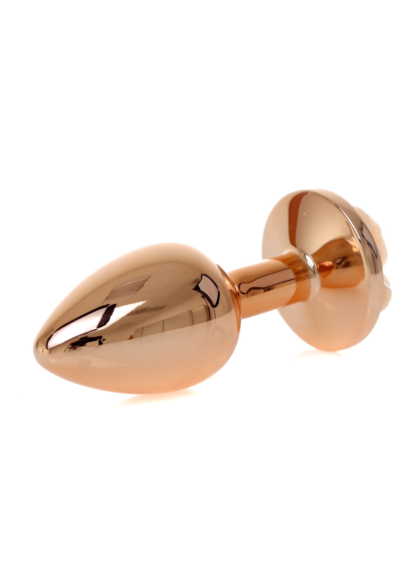 Анальна пробка з помаранчевою трояндочкою Plug-Jewellery Red Gold PLUG ROSE-Peach