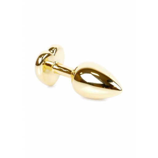 Анальний плаг з рожевим каменем Jewellery