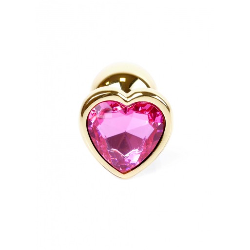 Анальний плаг з рожевим каменем Jewellery