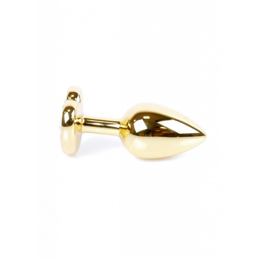 Анальний плаг з рожевим каменем Jewellery