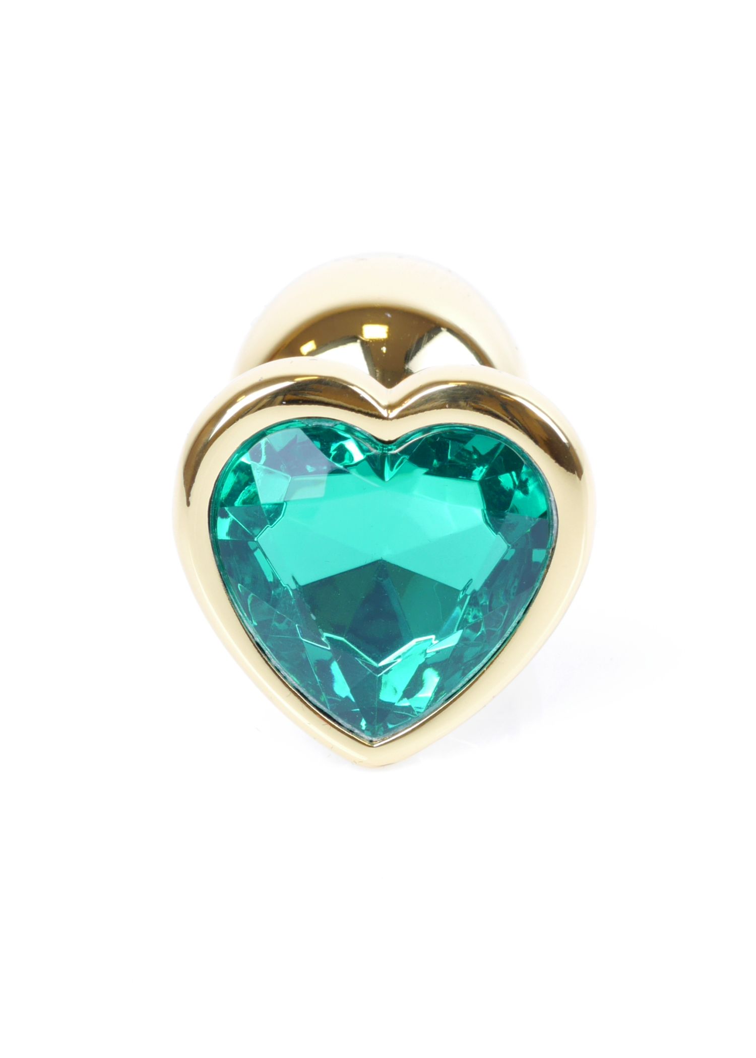 Анальна пробка S із зеленим каменем Boss of toys Jewellery