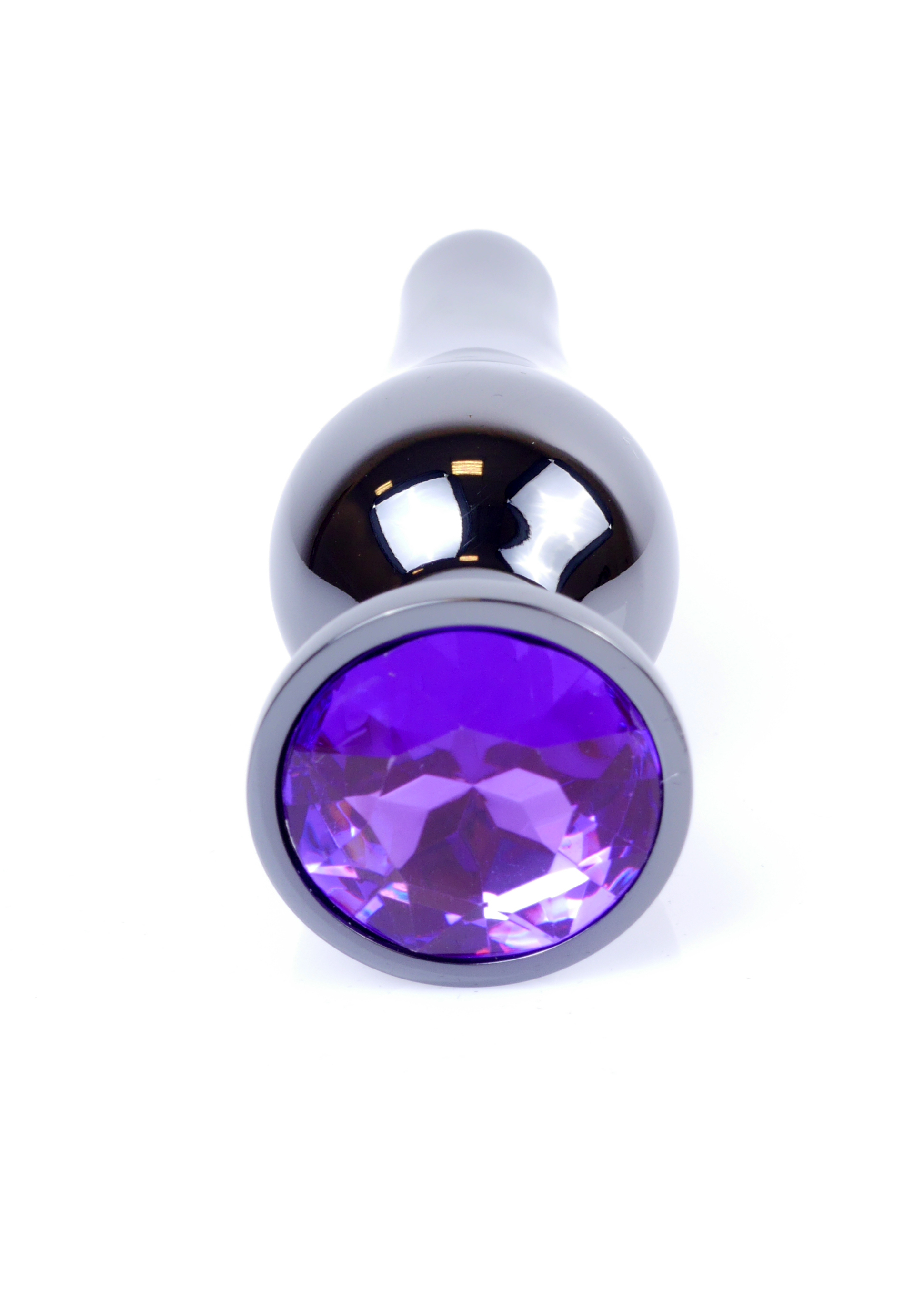 Анальный плаг с фиолетовым камнем Jewellery