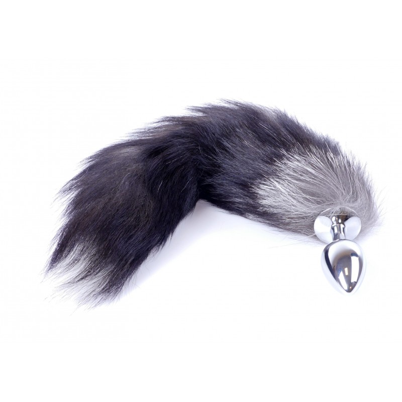 Анальна пробка з хвостом Boss of toys Fox TAIL-Black XXL