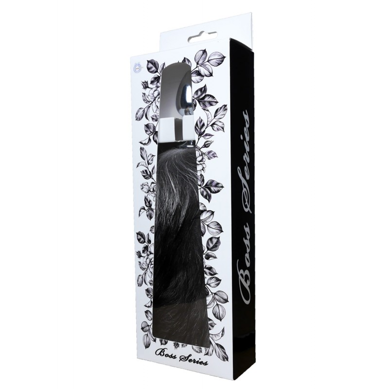 Анальна пробка з хвостом Boss of toys Fox TAIL-Black XXL