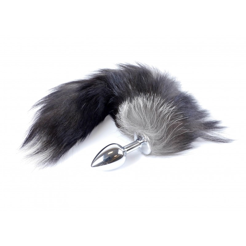 Анальна пробка з хвостом Boss of toys Fox TAIL-Black XXL