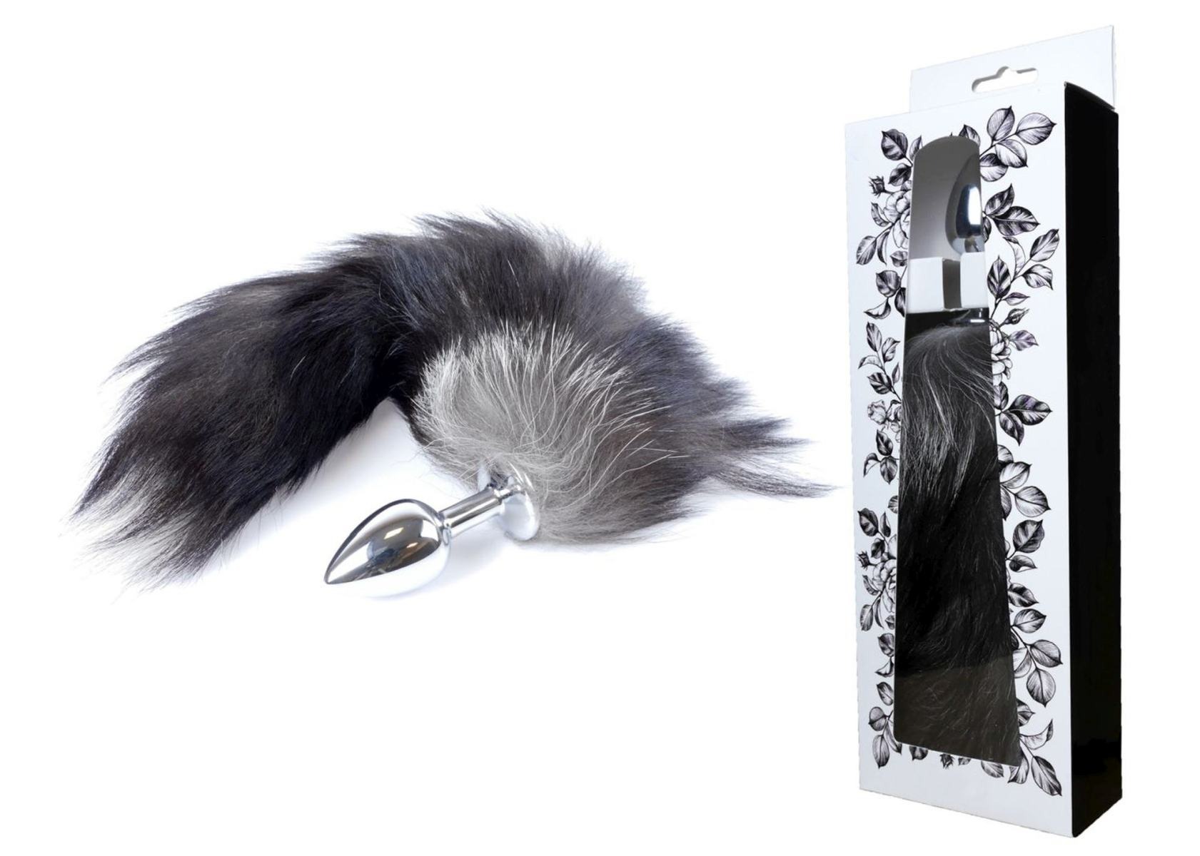 Анальна пробка з хвостом Boss of toys Fox TAIL-Black XXL