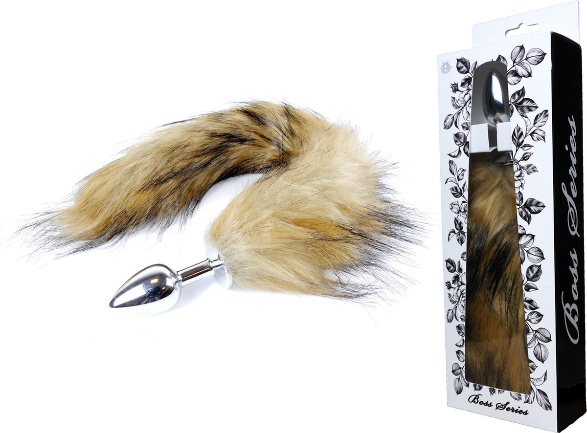 Анальна пробка з хвостом Boss of toys Fox TAIL-Brown XL