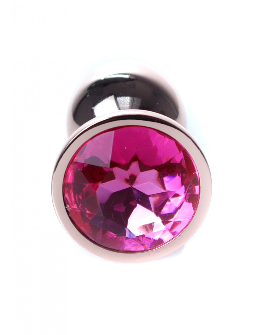 Анальний плаг S з рожевим каменем Boss of toys Jewellery