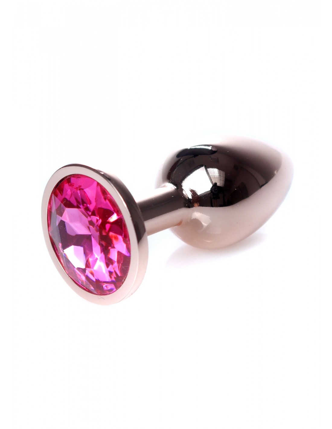 Анальний плаг S з рожевим каменем Boss of toys Jewellery