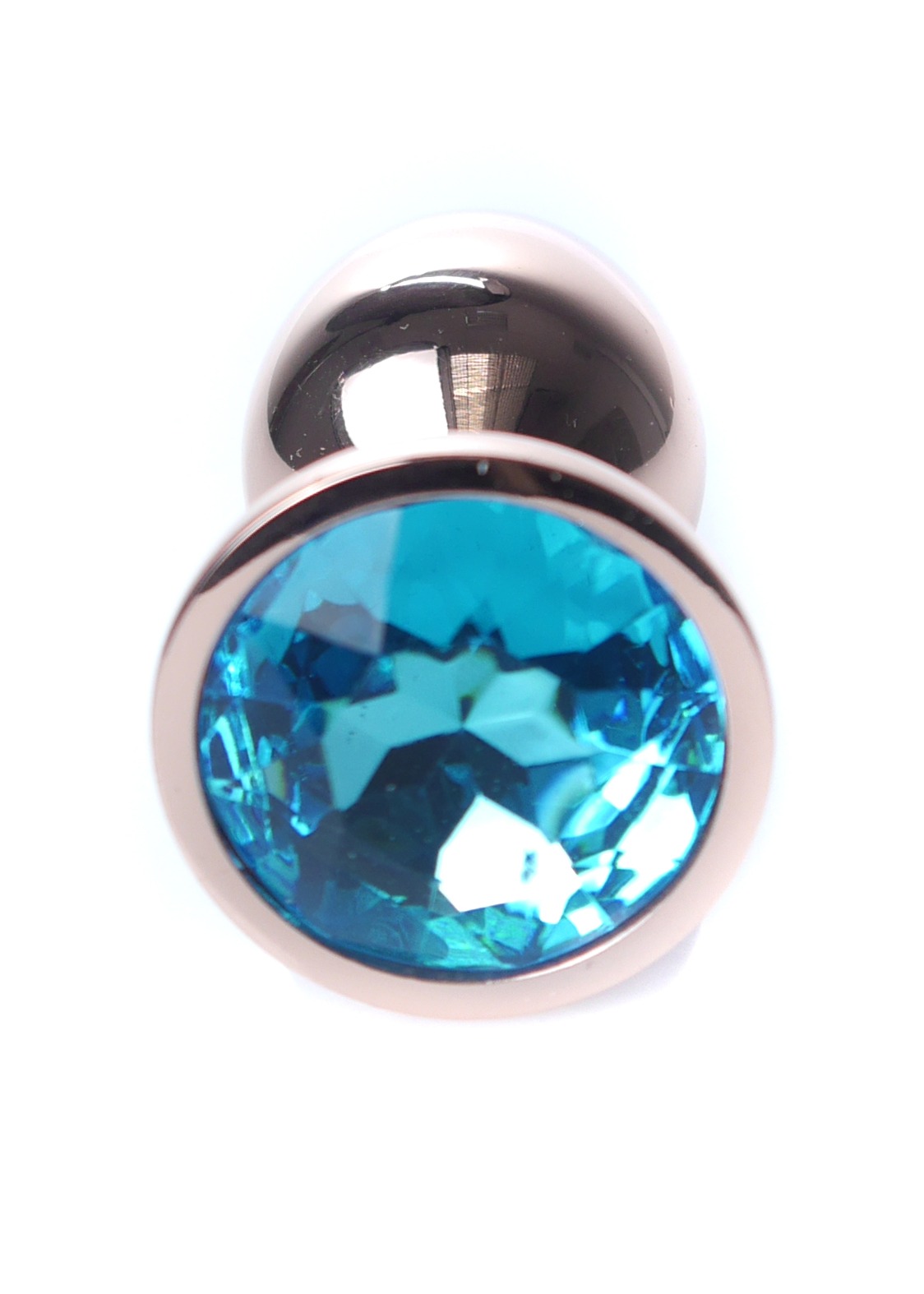 Анальна пробка S з блакитним каменем Boss of toys Jewellery