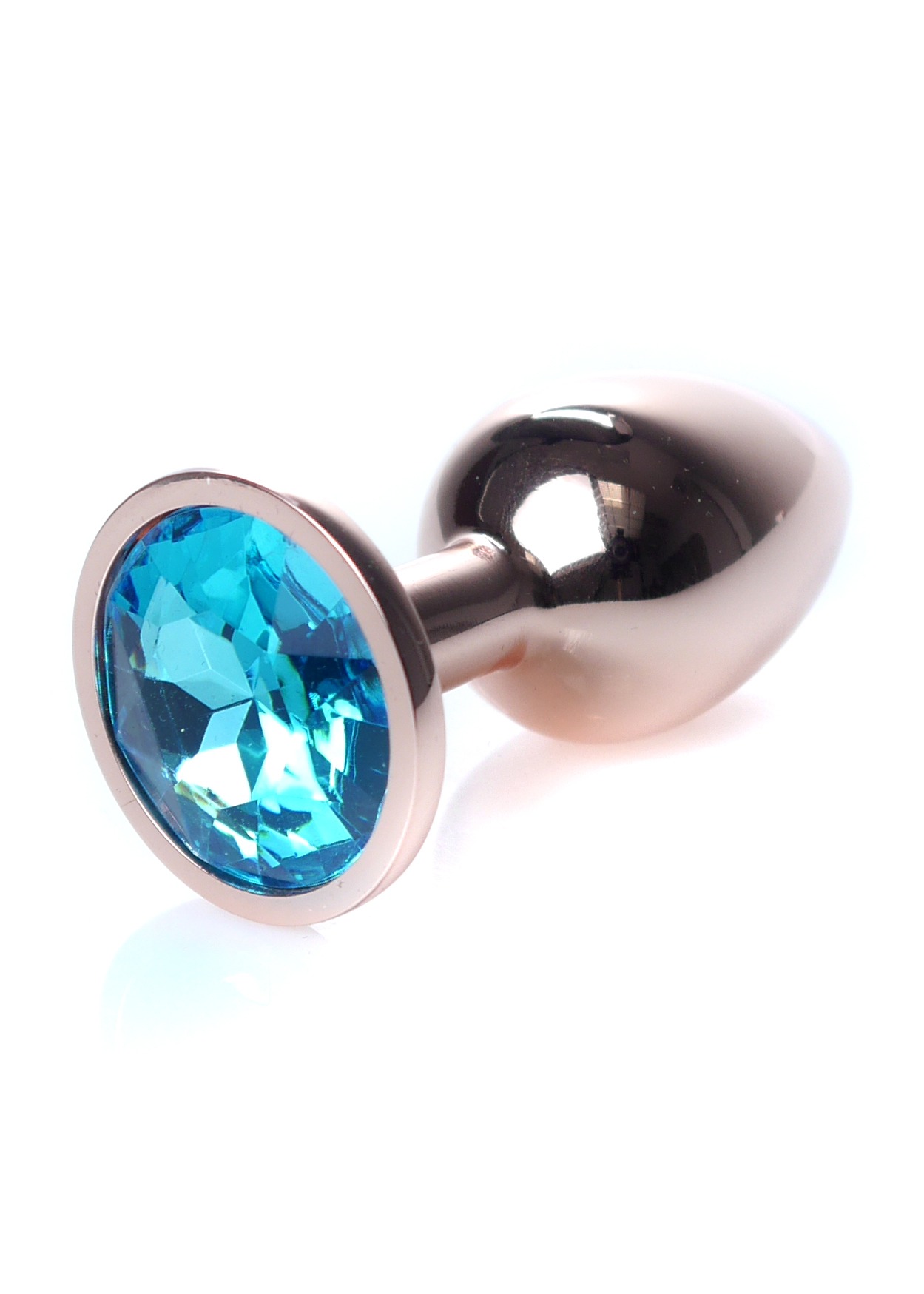 Анальна пробка S з блакитним каменем Boss of toys Jewellery