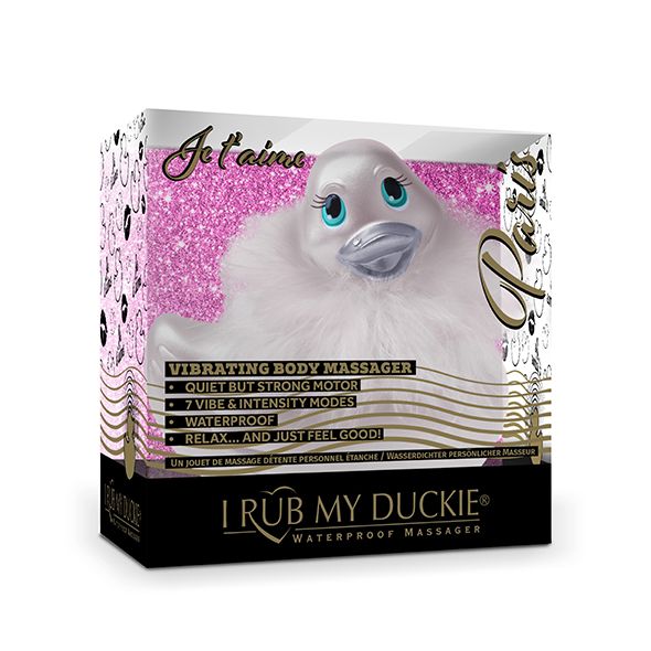 Вібратор качечка Big Teaze Toys Rub My Duckie, срібло