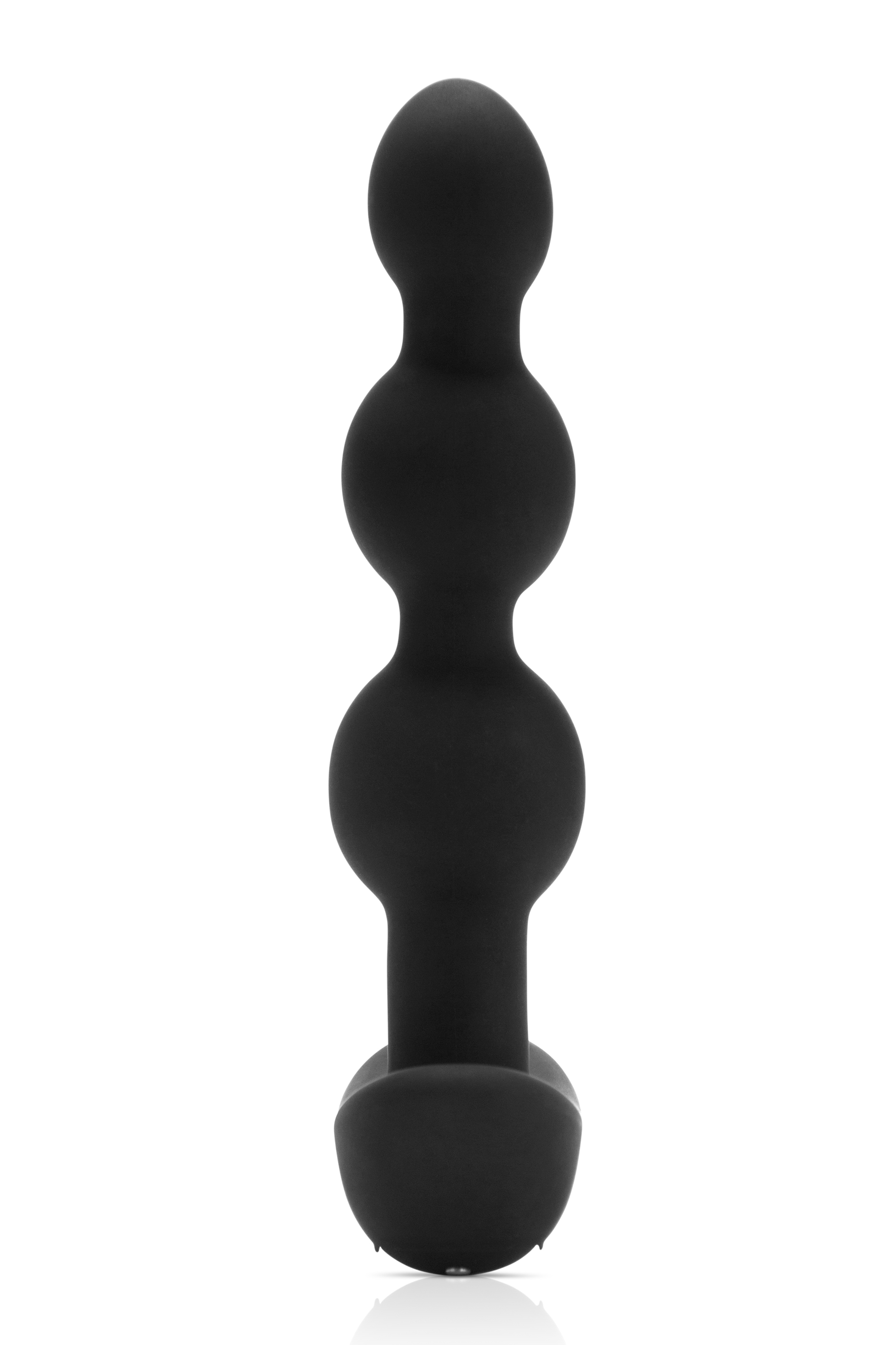 Анальні кульки з пультом, 2 мотори B-Vibe TRIPLET ANAL BEADS, чорні