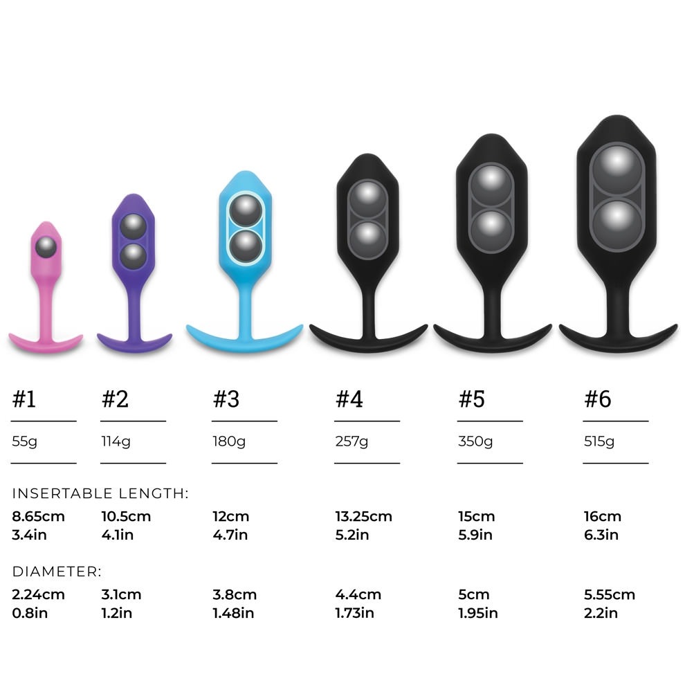 Анальна пробка із зміщеним центром ваги, S, B-vibe Snug Plug 1 рожева, 8.6 х 2.2 см