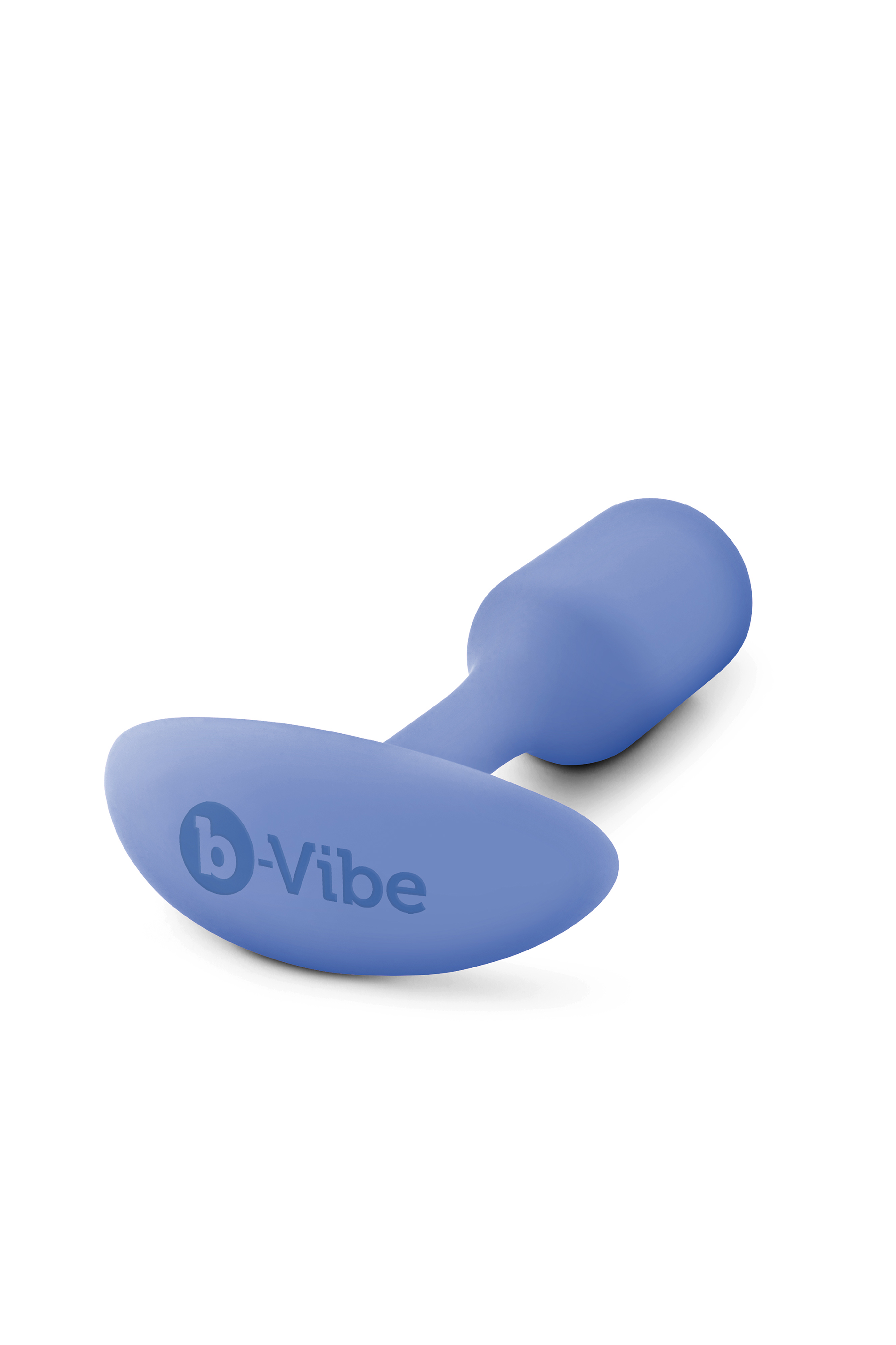 Анальная пробка со смещенным центром тяжести, S, B-vibe Snug Plug 1 фиолетовая, 8.6 х 2.2 см