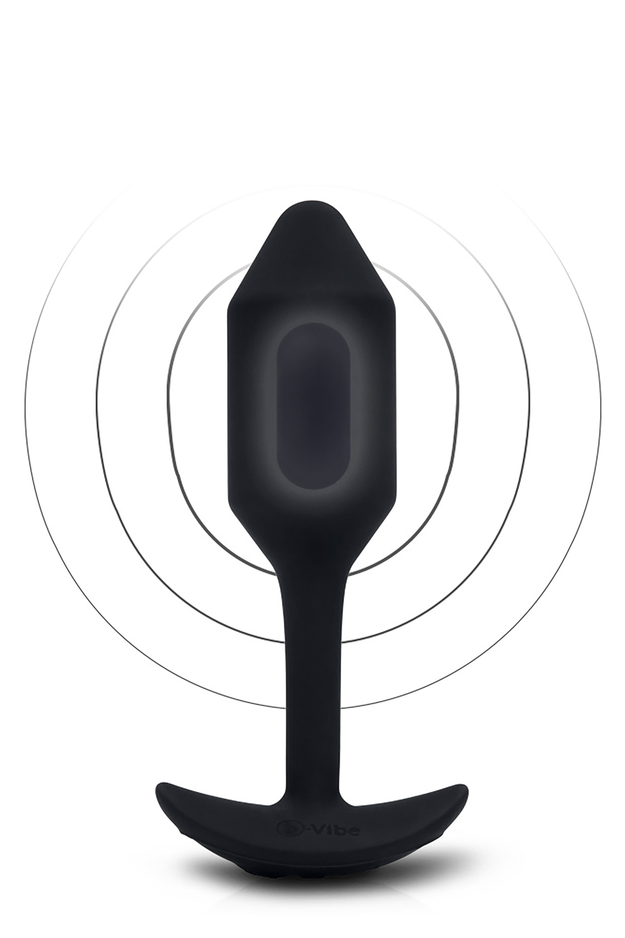 Анальна пробка з вібрацією Snug Plug 2 B-Vibe, силіконова, чорна