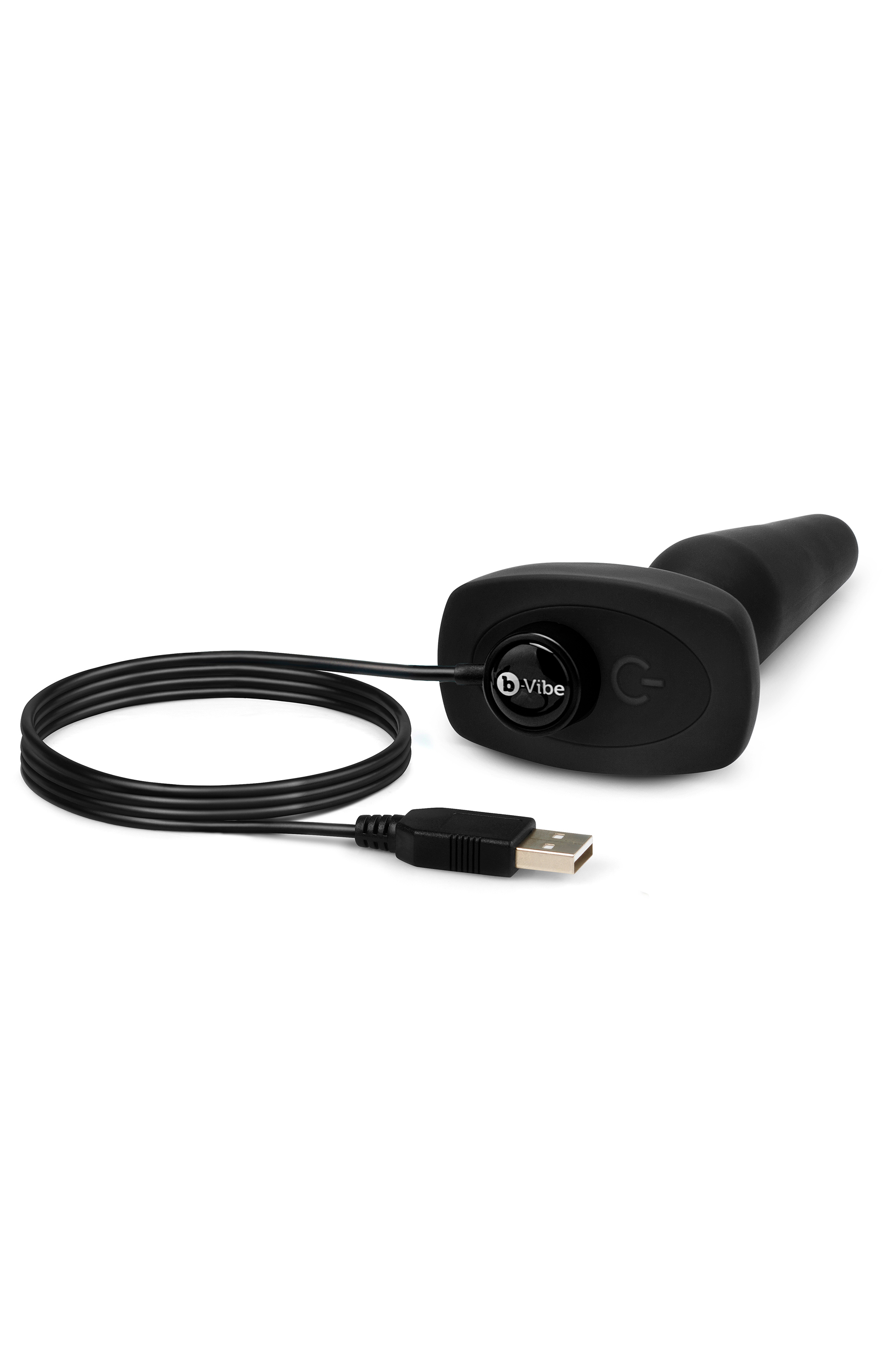Анальна пробка із 3 моторами B-Vibe - Trio Remote Control Butt, чорна