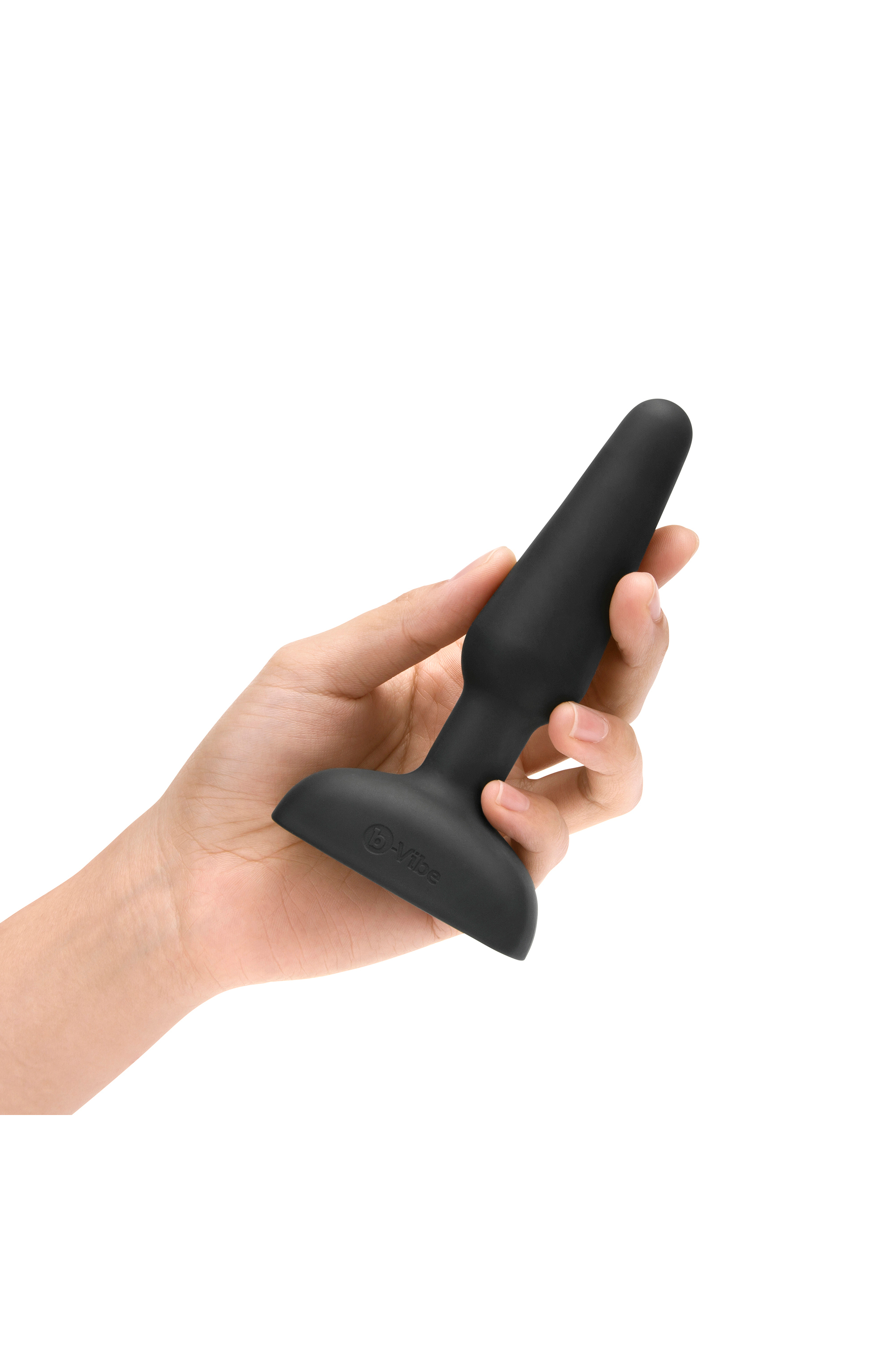 Анальна пробка із 3 моторами B-Vibe - Trio Remote Control Butt, чорна