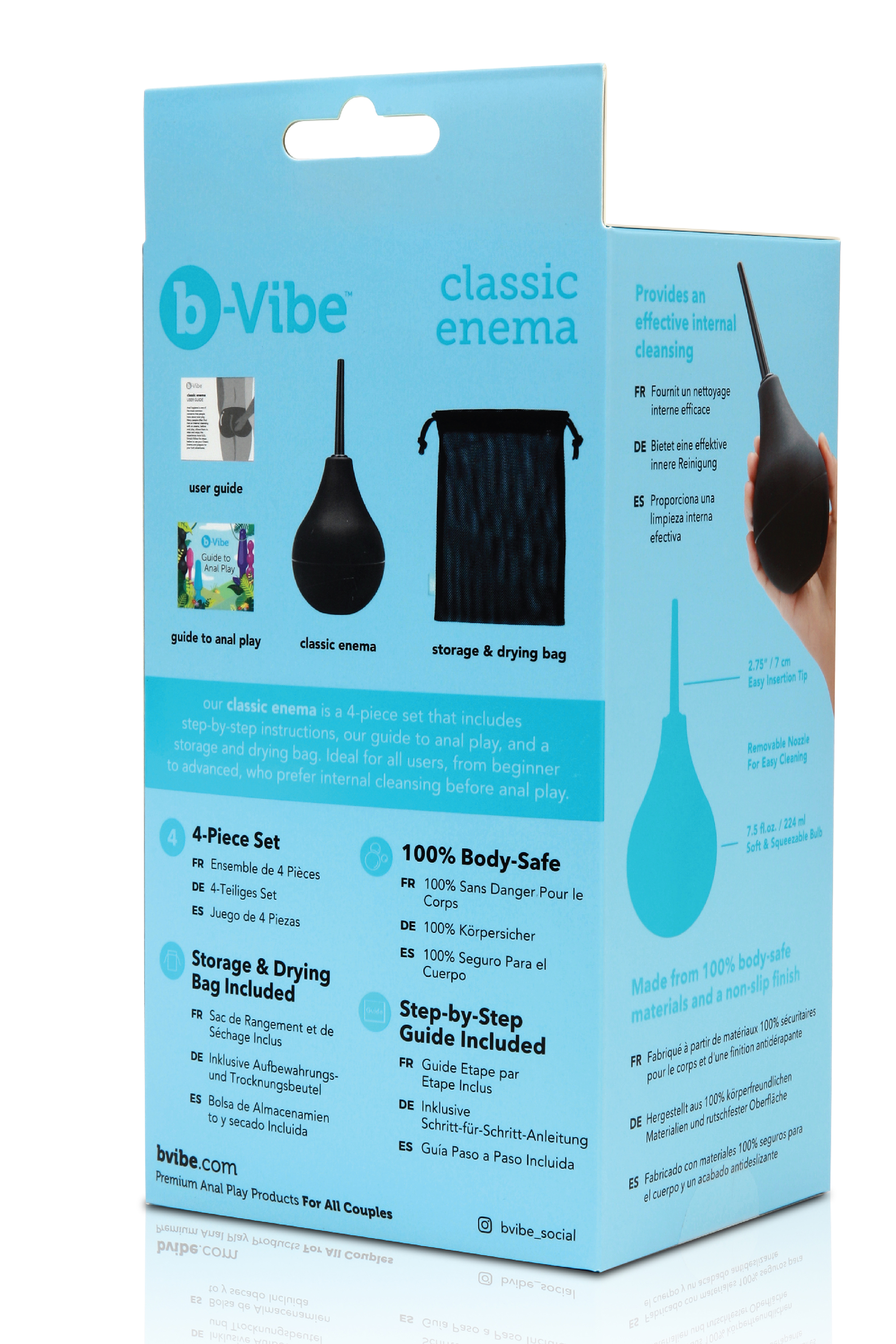 Анальний душ B-Vibe Classic Enema, чорний