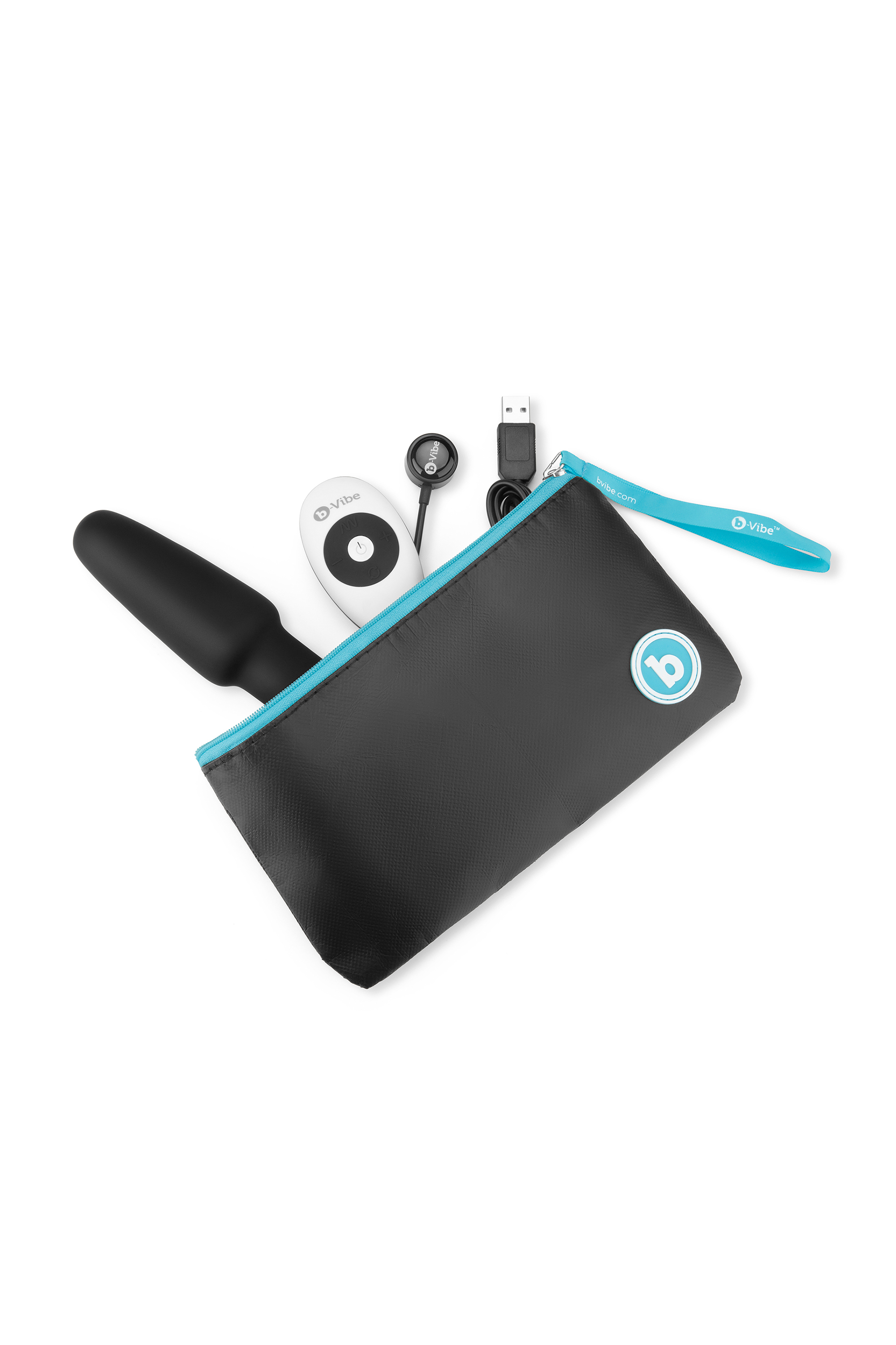 Анальна пробка з вібрацією та пультом керування B-VIBE RIMMING PLUG 2, чорна