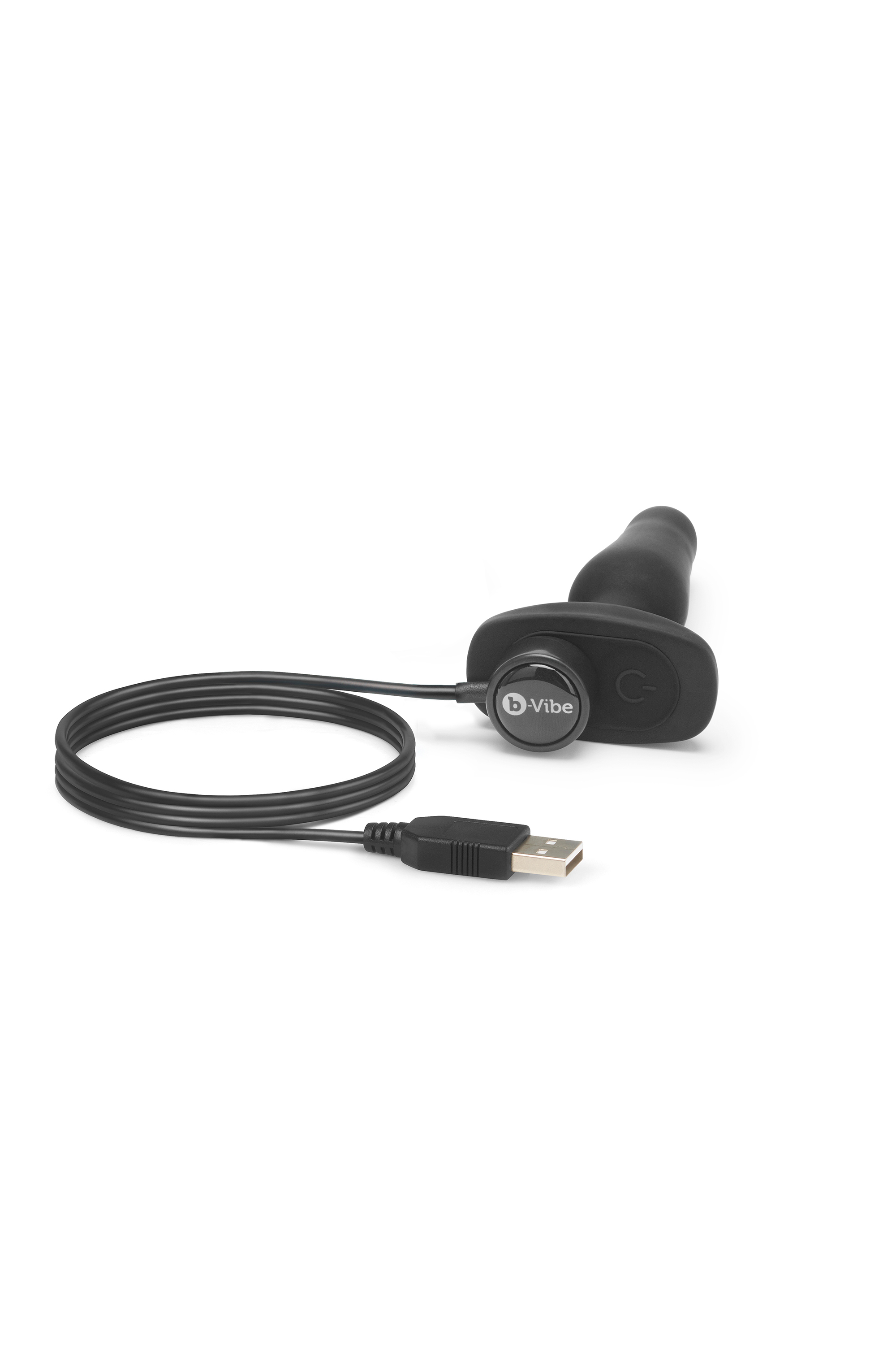 Анальна пробка з вібрацією та пультом B-Vibe Novice Plug, чорна